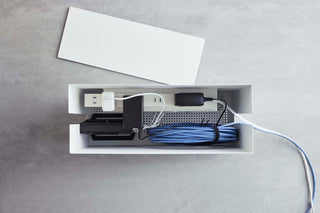 Rolling Cable Management Box - Steel - By Baano