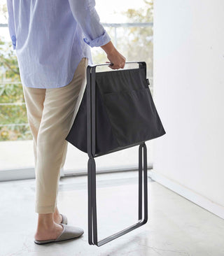 Elevated Laundry Hamper - Steel - By Baano
