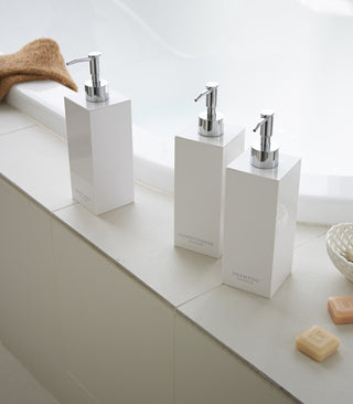 Square Dispenser Bundle - Shampoo, Conditioner, and Body Soap - By Baano