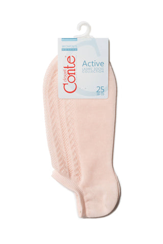 Cotton Ankle Socks Conte Active - 179 Openwork Weave - By Baano