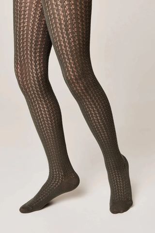 Conte-Kids Cotton Tights Miss 618 - Mesh Pattern - By Baano