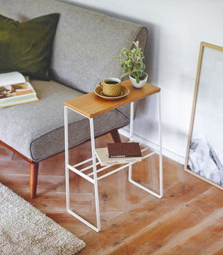 End Table (22" H)  - Steel + Wood - By Baano