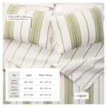 3-Piece Stripe Quilt - Wesley Collection Great Bay Home