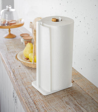 Paper Towel Holder - Steel + Wood - By Baano