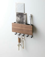 Magnetic Key Rack - Steel + Wood Yamazaki Home