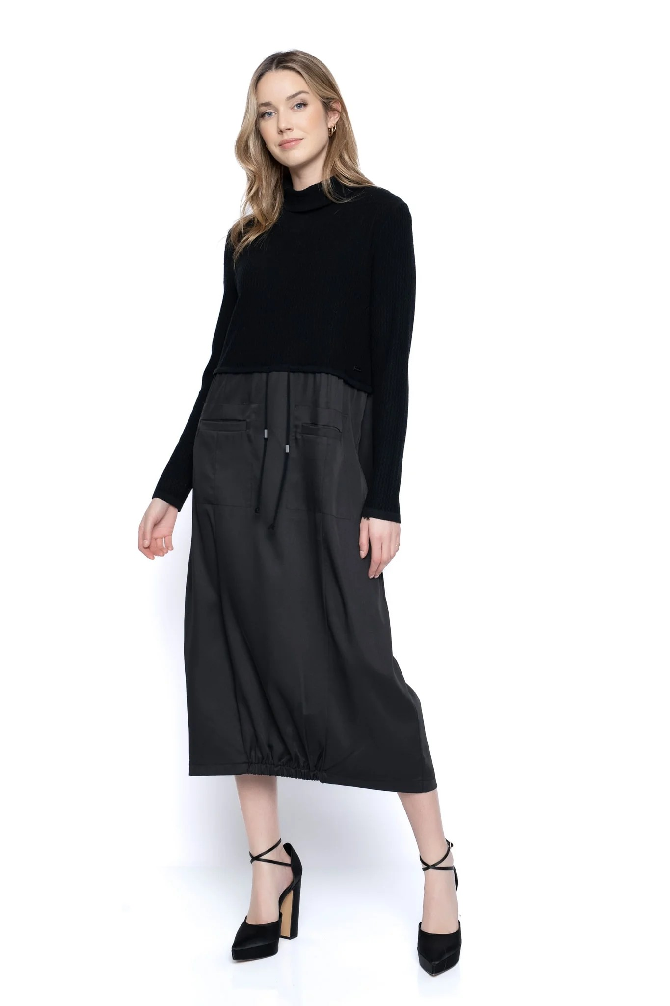 Drawstring Balloon Dress