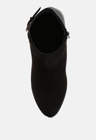 Ulani Belt Detail Ankle Length Boots