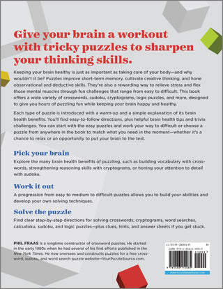 The Ultimate Brain Health Puzzle Book for Adults: Crosswords, Sudoku, Cryptograms, Word Searches, and More! (Spiral Bound) Lay it Flat Publishing Group