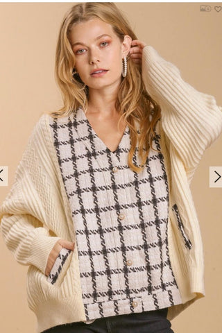 Sweater, Checkered - By Baano
