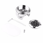 Universal 7/8" Waterproof Chrome Motorcycle Bike Handlebar Mount Quartz Clock Motorcycle Handlebar Clock, Motorcycle Modification Handlebar Mount Waterproof Quartz Clock Watch Accessories Watch Aluminum Luminous Clock Moto Black Stevvex