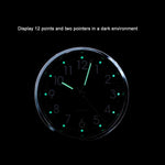 Universal 7/8" Waterproof Chrome Motorcycle Bike Handlebar Mount Quartz Clock Motorcycle Handlebar Clock, Motorcycle Modification Handlebar Mount Waterproof Quartz Clock Watch Accessories Watch Aluminum Luminous Clock Moto Black Stevvex