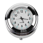 Universal Waterproof 7/8 Motorcycle Bike Handlebar Mount Clock Watch Quartz Watch Motorcycle Handlebar Mount Watch Dial Clock Universal Waterproof Silver Tone Clock Aluminum Luminous Clock For Motorbike Stevvex