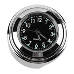 Universal Waterproof 7/8 Motorcycle Bike Handlebar Mount Clock Watch Quartz Watch Motorcycle Handlebar Mount Watch Dial Clock Universal Waterproof Silver Tone Clock Aluminum Luminous Clock For Motorbike Stevvex