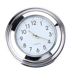 Universal Waterproof 7/8 Motorcycle Bike Handlebar Mount Clock Watch Quartz Watch Motorcycle Handlebar Mount Watch Dial Clock Universal Waterproof Silver Tone Clock Aluminum Luminous Clock For Motorbike Stevvex