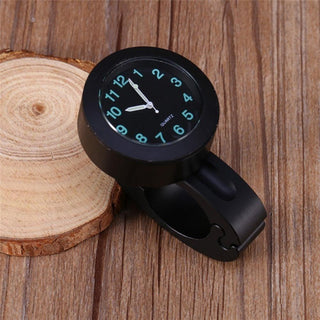 Universal Waterproof Motorbike Clock  Night Light Motorcycle Handlebar Mount Clock Watch Dial Bike Handlebar Clock Watch Motorcycle Handlebar Mount Watch Clock Set with Anti-Skid Pad Wrench Universal Waterproof Black Stevvex
