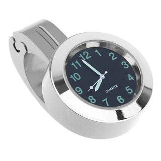 Universal Waterproof Motorbike Clock  Night Light Motorcycle Handlebar Mount Clock Watch Dial Bike Handlebar Clock Watch Motorcycle Handlebar Mount Watch Clock Set with Anti-Skid Pad Wrench Universal Waterproof Black Stevvex