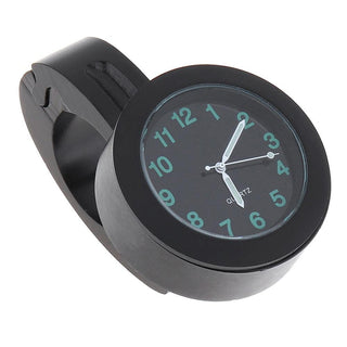 Universal Waterproof Motorbike Clock  Night Light Motorcycle Handlebar Mount Clock Watch Dial Bike Handlebar Clock Watch Motorcycle Handlebar Mount Watch Clock Set with Anti-Skid Pad Wrench Universal Waterproof Black Stevvex