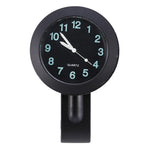 Universal Waterproof Motorbike Clock  Night Light Motorcycle Handlebar Mount Clock Watch Dial Bike Handlebar Clock Watch Motorcycle Handlebar Mount Watch Clock Set with Anti-Skid Pad Wrench Universal Waterproof Black Stevvex