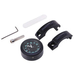 Universal Waterproof Motorbike Clock  Night Light Motorcycle Handlebar Mount Clock Watch Dial Bike Handlebar Clock Watch Motorcycle Handlebar Mount Watch Clock Set with Anti-Skid Pad Wrench Universal Waterproof Black Stevvex