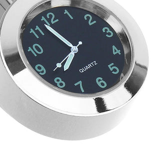 Universal Waterproof Motorbike Clock  Night Light Motorcycle Handlebar Mount Clock Watch Dial Bike Handlebar Clock Watch Motorcycle Handlebar Mount Watch Clock Set with Anti-Skid Pad Wrench Universal Waterproof Black Stevvex