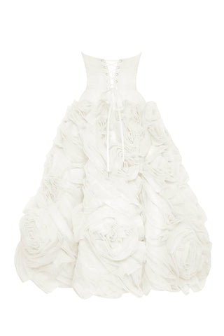 Unreal Sensibility Strapless Midi Dress - By Baano