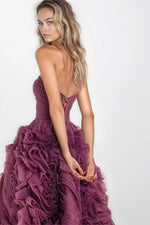 Unreal Sensibility Strapless Midi Dress - By Baano