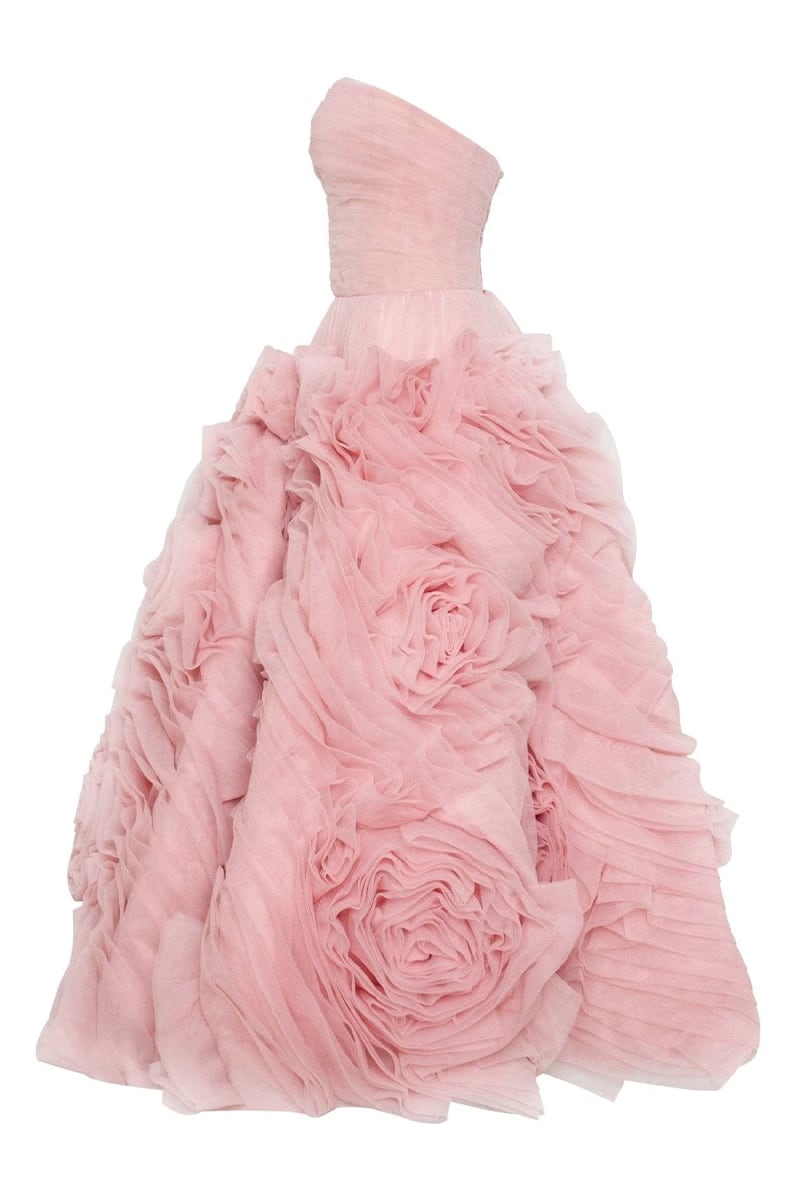 Unreal Sensibility Strapless Midi Dress - By Baano