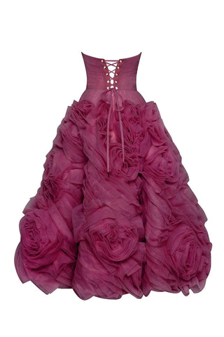 Unreal Sensibility Strapless Midi Dress - By Baano