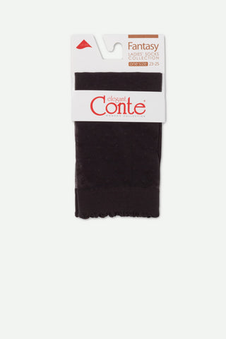 Socks Conte Fantasy - Polka Dot With a Cuff - By Baano