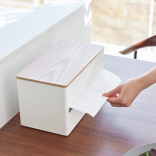 Paper Towel Dispenser - Steel + Wood - By Baano