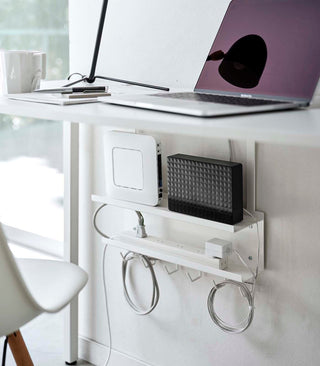 Under-Desk Cable & Router Storage Rack - Steel - By Baano