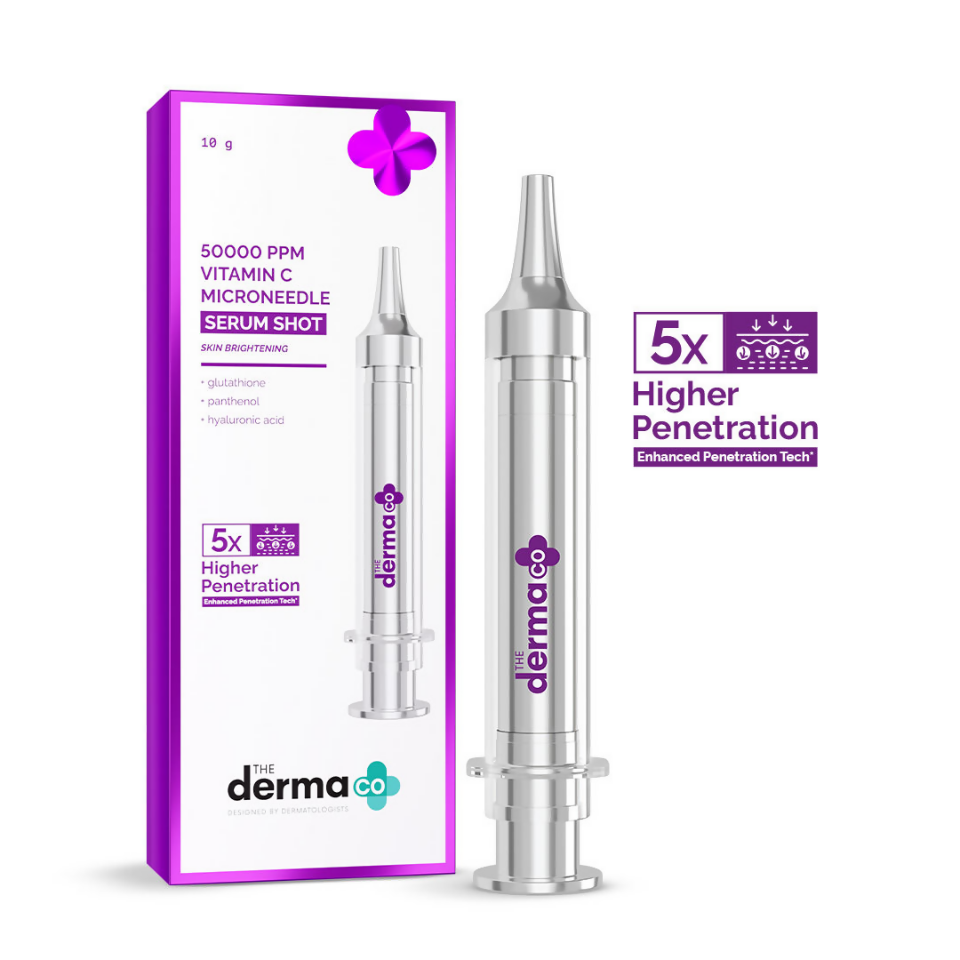 The Derma Co 50000 PPM Vitamin C Microneedle Serum Shot