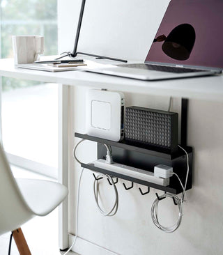 Under-Desk Cable & Router Storage Rack - Steel - By Baano