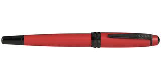 Bailey™ Matte Red Lacquer Stainless Steel Fine Nib Fountain Pen - By Baano