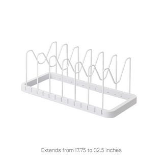 Adjustable Pot Lid Organizer - Steel - By Baano