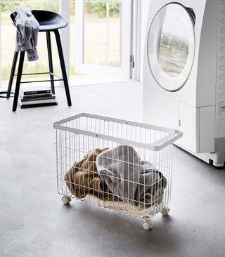Rolling Wire Basket (14.8" H)  - Steel - By Baano