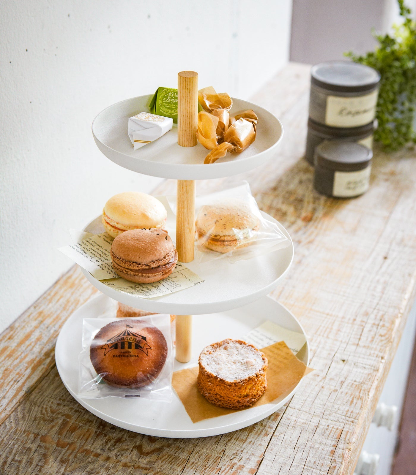 Serving Stand - Steel + Wood - By Baano