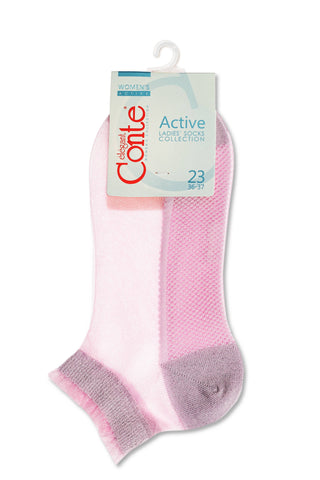 Ankle Socks Conte Active - 229 Transparent with Lurex - By Baano