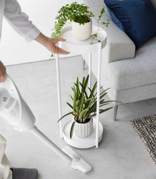 Two-Tier Rolling Plant Stand (28" H)  - Steel - By Baano