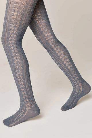 Conte-Kids Cotton Tights Miss 617 - Lace Pattern - By Baano