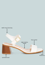 Varya Stacked Heel Sandals