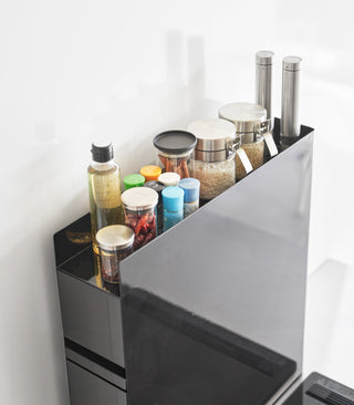 Two-Tier Sliding Drawer Seasoning Rack - Steel - By Baano