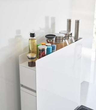 Two-Tier Sliding Drawer Seasoning Rack - Steel - By Baano