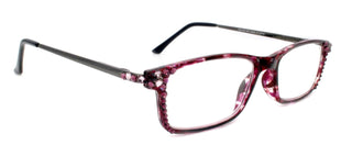 Vienna, (Bling) Women Reading Glasses W (Light Amethyst, Amethyst) +1.25 +3 (Tortoise Shell + Purple) NY Fifth Avenue