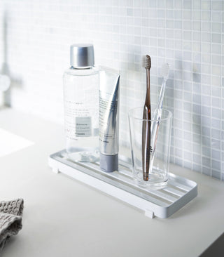 Slotted Bathroom Tray - Steel - By Baano