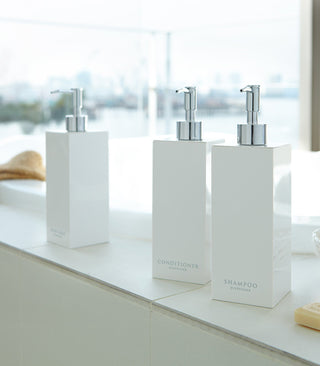 Square Dispenser Bundle - Shampoo, Conditioner, and Body Soap - By Baano