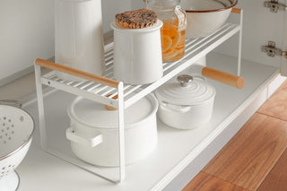 Countertop Wire Shelf - Steel + Wood - By Baano