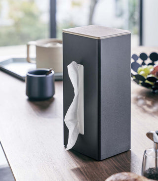 Two-Sided Tissue Case - Steel + Wood - By Baano