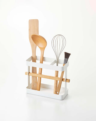 Utensil Holder - Steel + Wood - By Baano