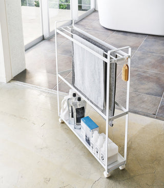 Rolling Towel Rack (33" H)  - Steel - By Baano